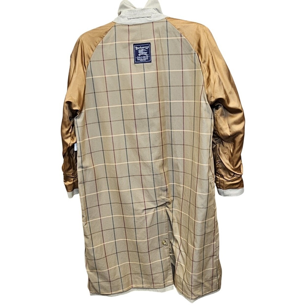 Burberry Maruzen Beige Nova Check Trench Coat Men XL Vintage 80s - Picture 3 of 16